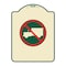 Signmission Designer Series No Truck, Tan & Green Heavy-Gauge Aluminum Sign, 24" x 18", TG-1824-23558 A-DES-TG-1824-23558 - alternate 1